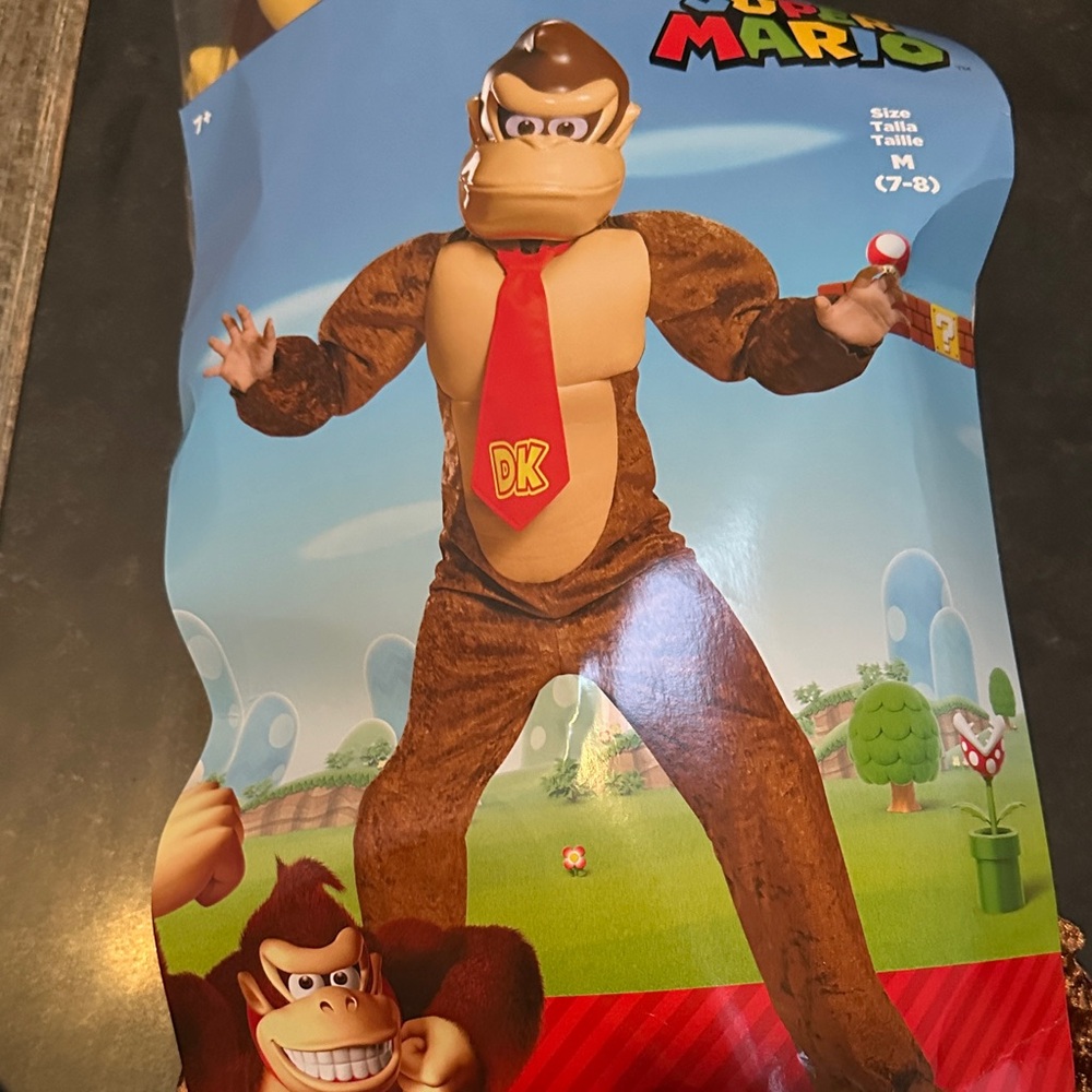 Donkey Kong Costume with Red Tie